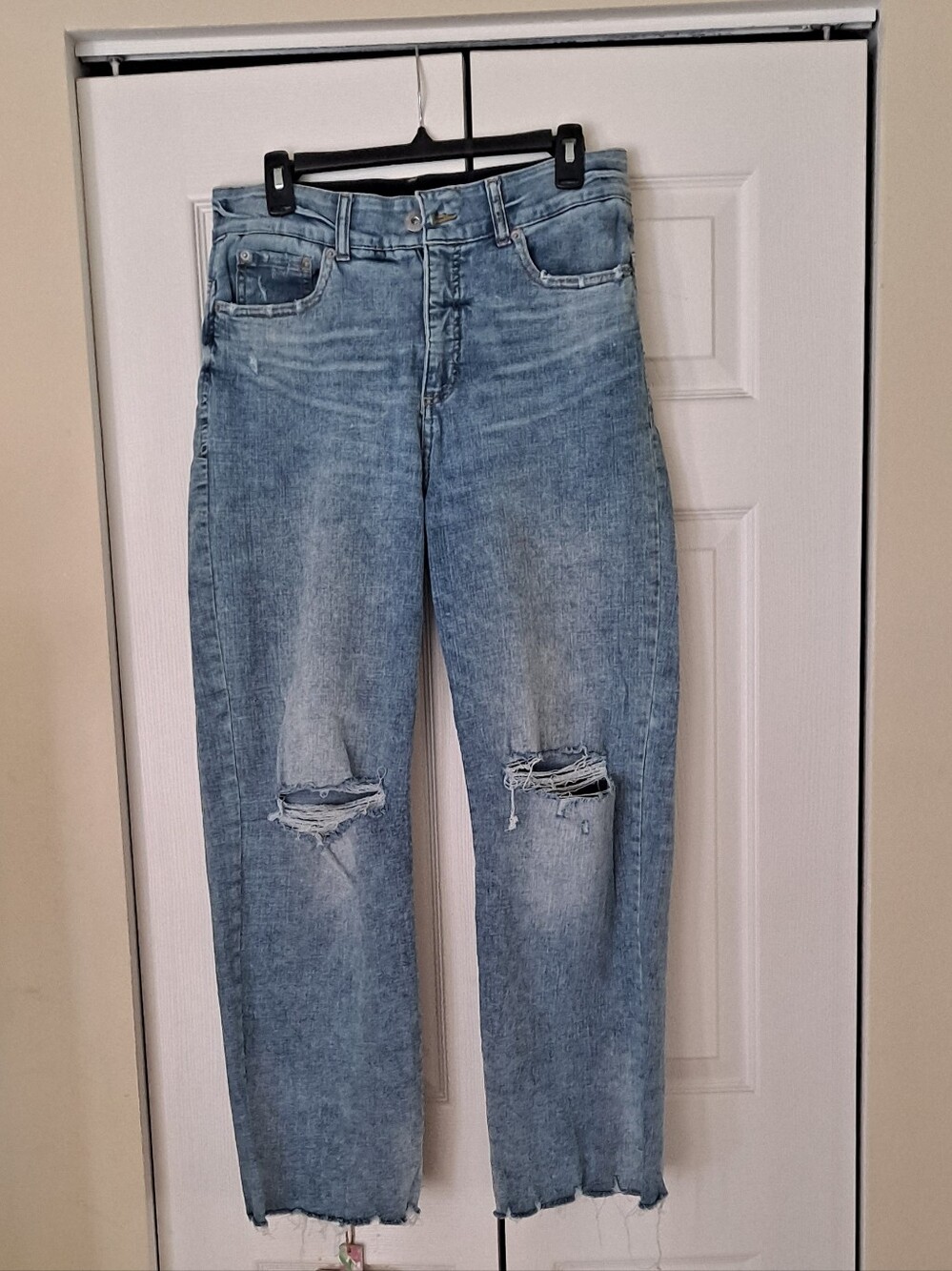 Light Blue Distressed Womens INC Jeans